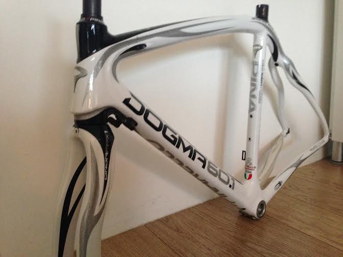 Pinarello Dogma, herstel gebroken achtervork en Diamond lak