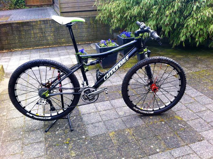 Cannondale Scalpel grote schade schuine buis