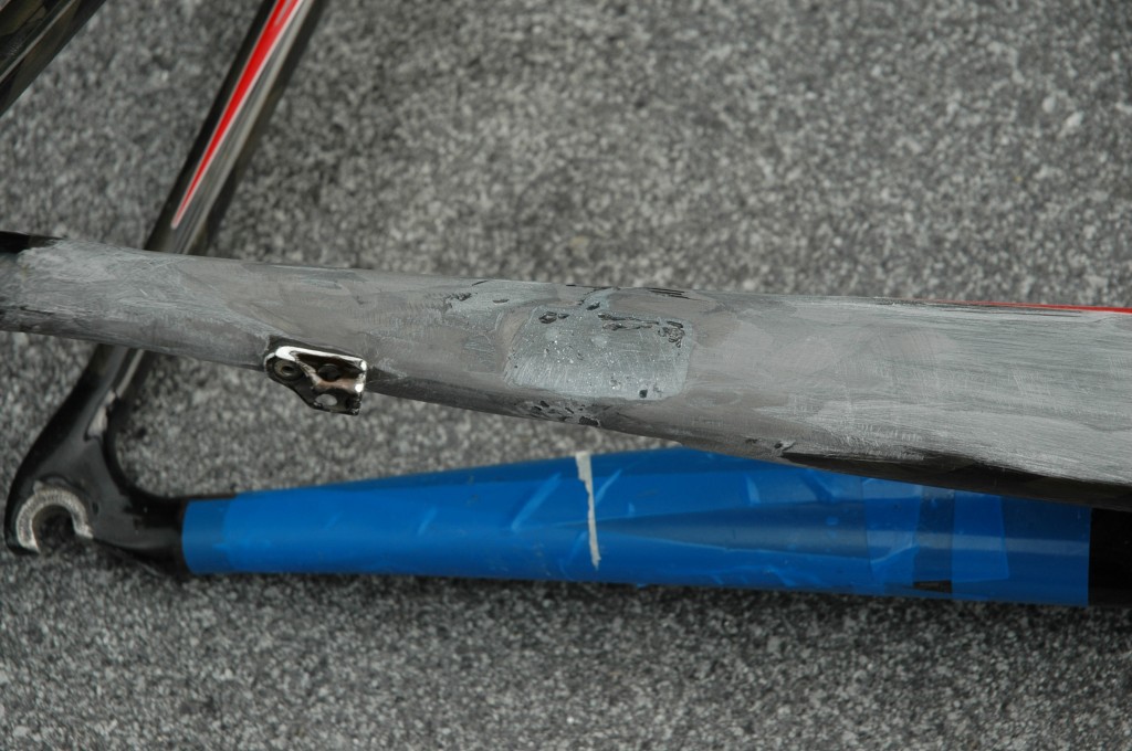 Specialized Roubaix met gebroken achterbrug